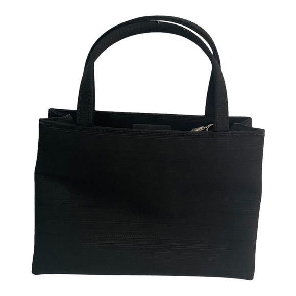 Fossil‎ Mini Top Handle Black Bag Fabric - Picture 1 of 8